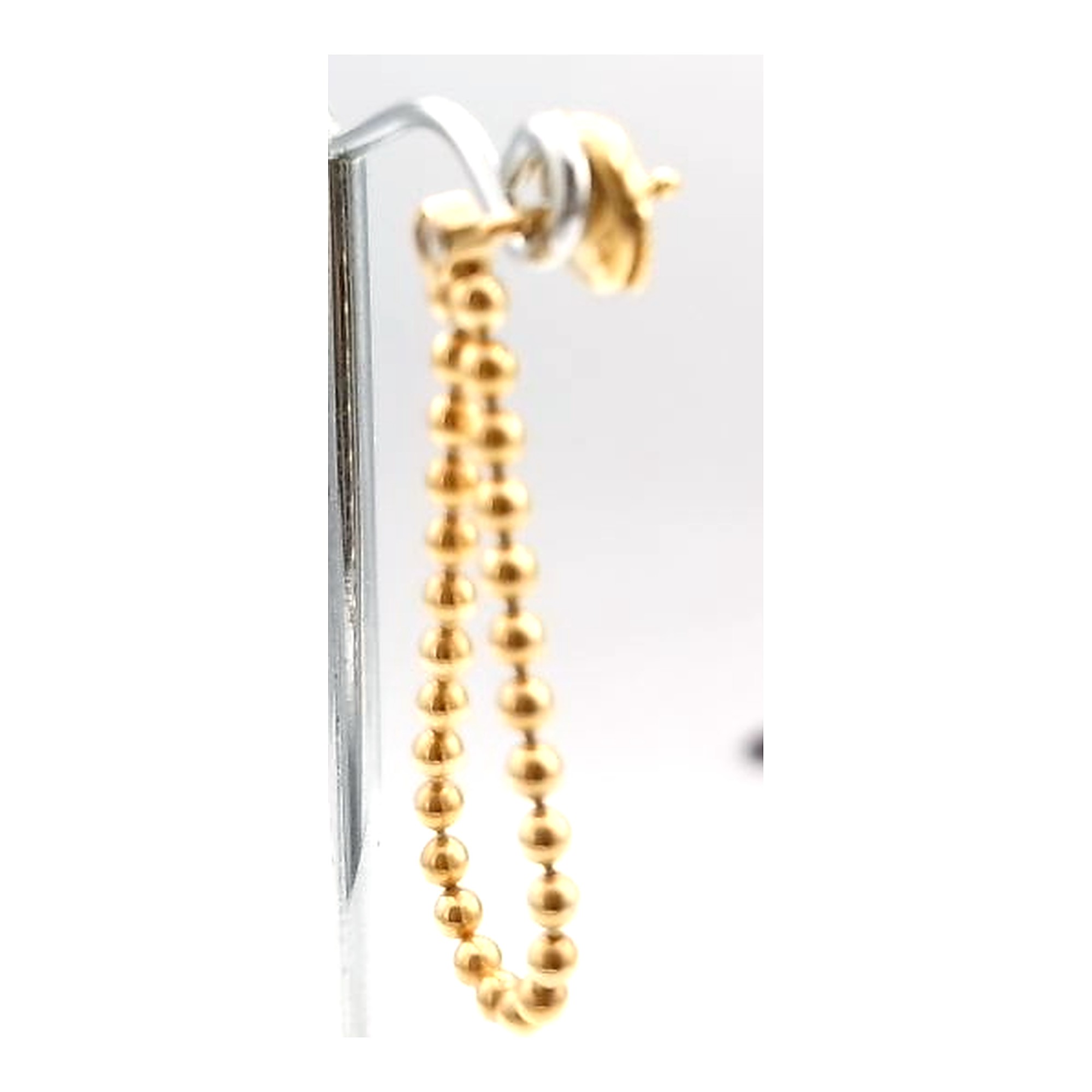 boucle d'oreilles or jaune 18K 750/1000 — vue 6
