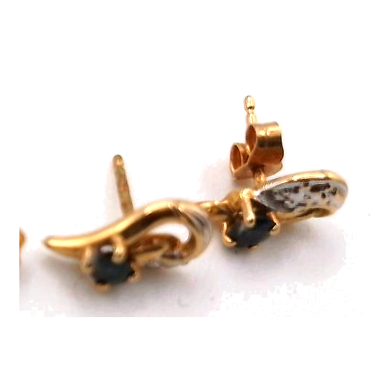 boucles d'oreilles saphir — vue 2