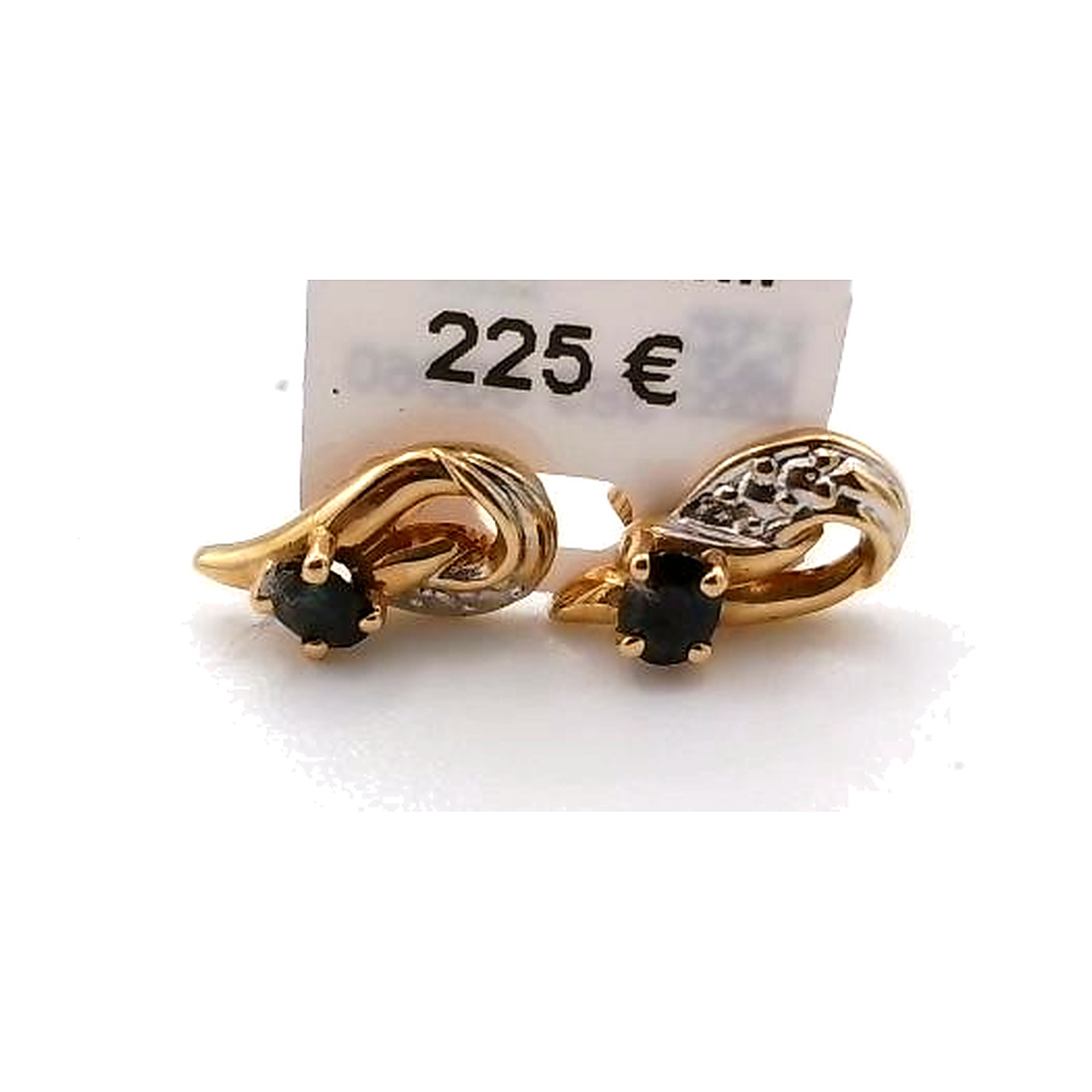 boucles d'oreilles saphir — vue 4