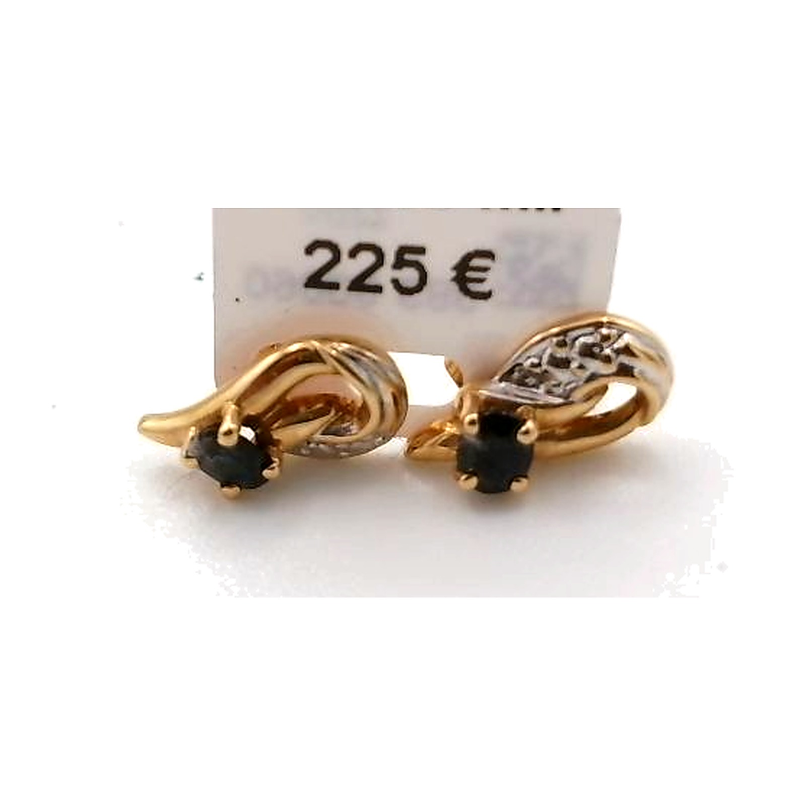 boucles d'oreilles saphir — vue 5