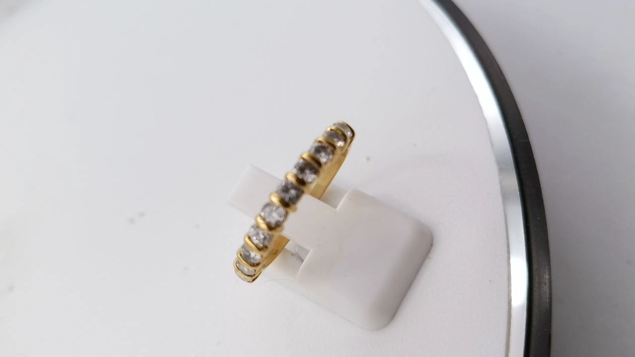 aliance demi tour sertis raille diamant — vue 4