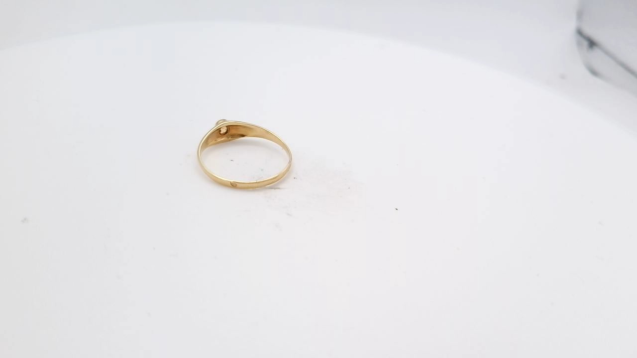 bague jonc anglais avec opale — vue 2