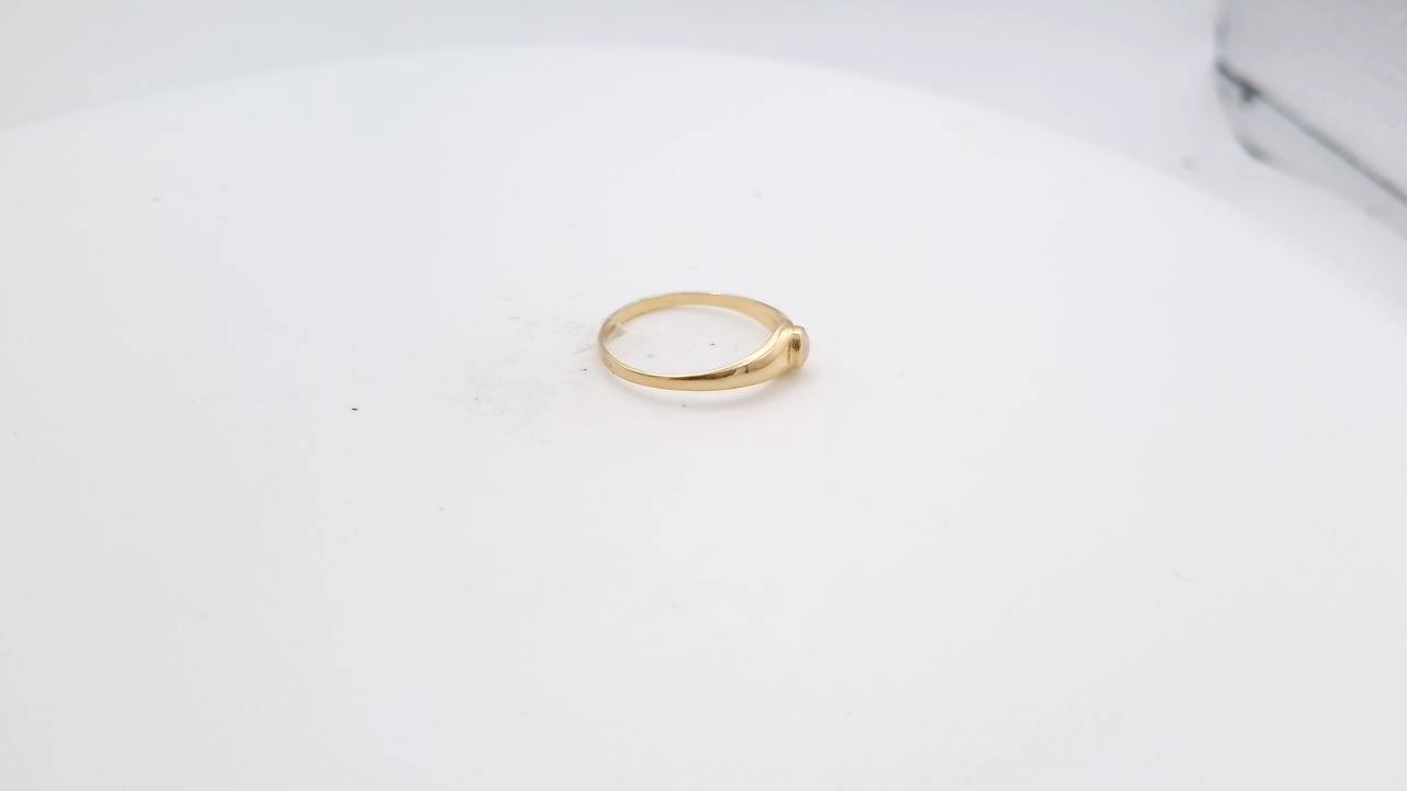 bague jonc anglais avec opale — vue 5