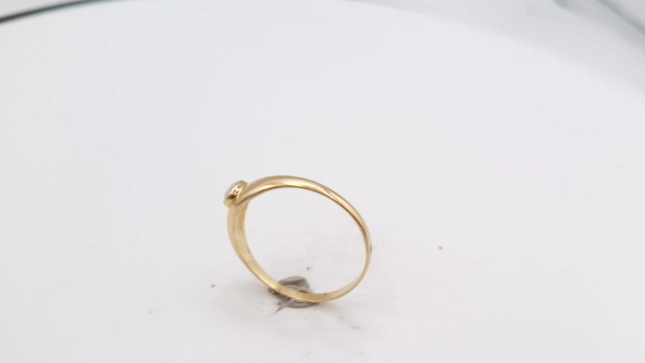 bague jonc anglais avec opale — vue 6