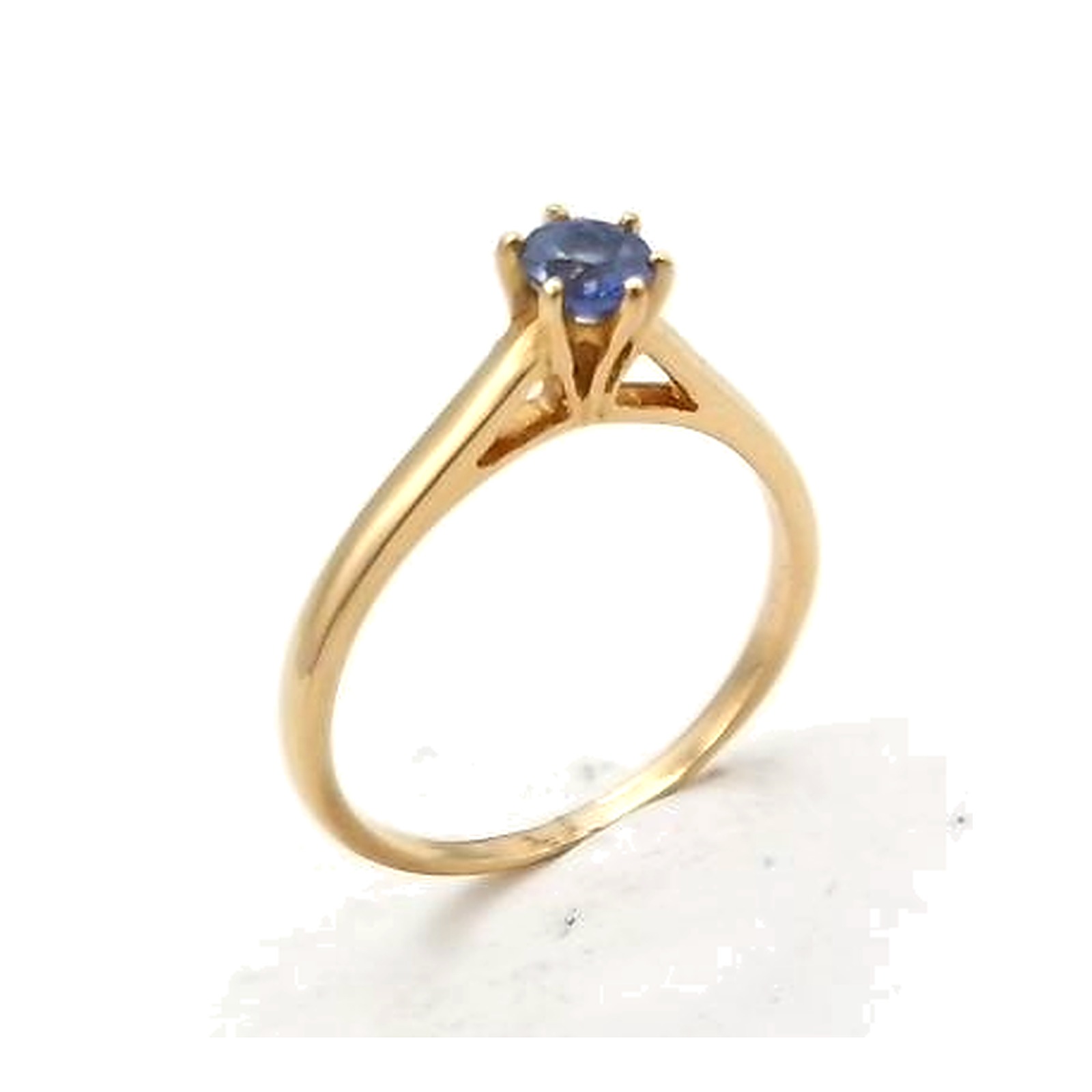 bague or jaune 18K Saphir de Celan — vue 2