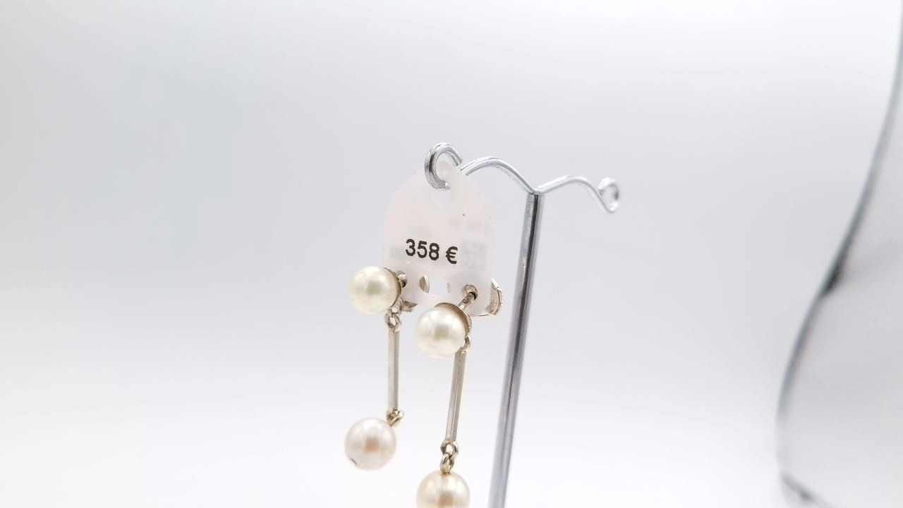 boucles d'oreilles en platine — vue 2
