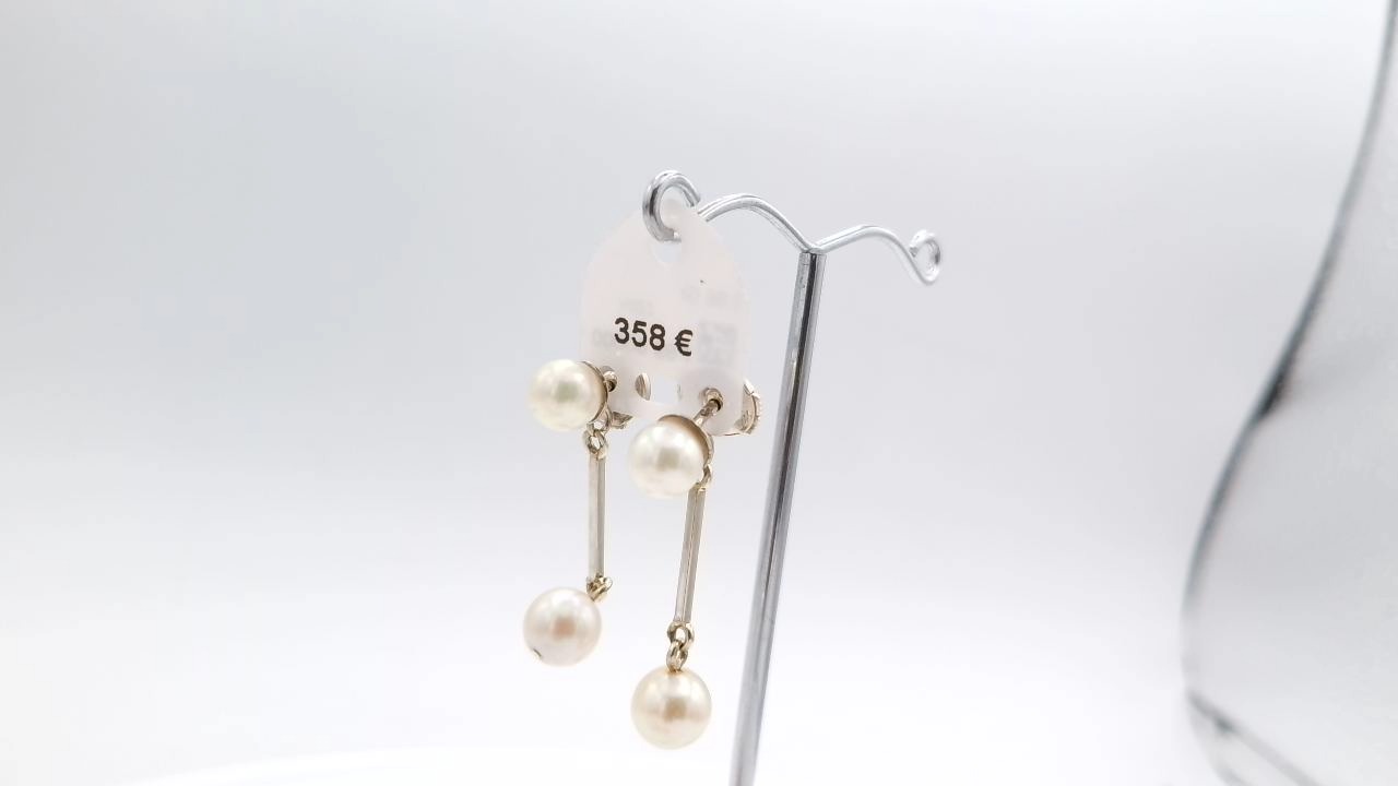 boucles d'oreilles en platine — vue 3