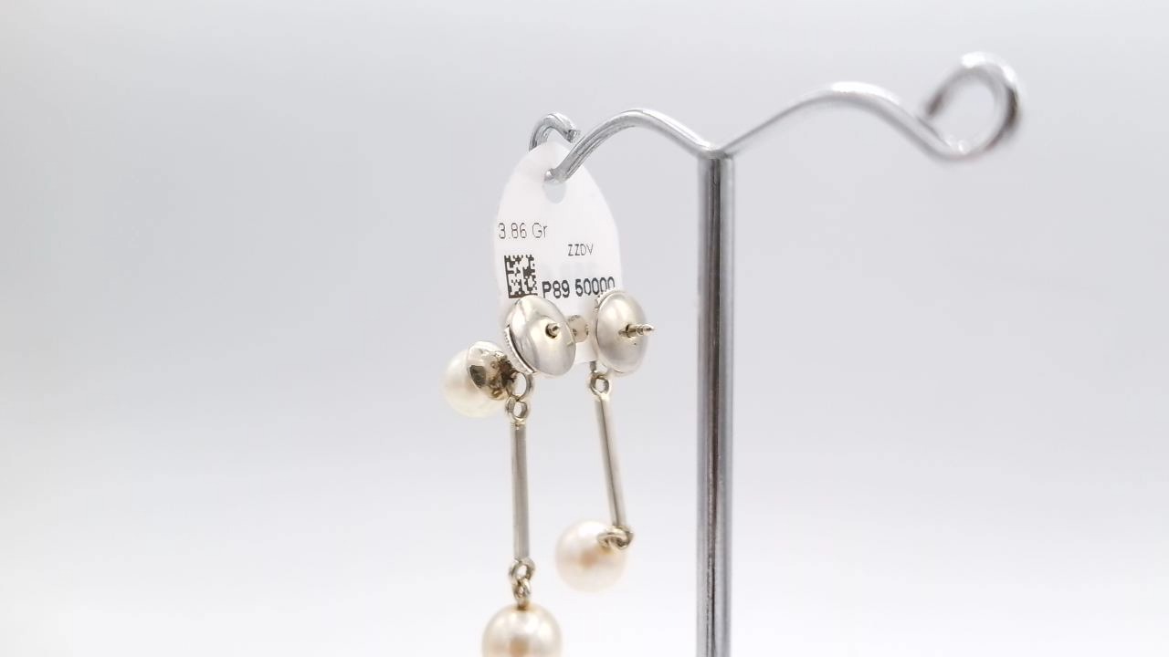boucles d'oreilles en platine — vue 6