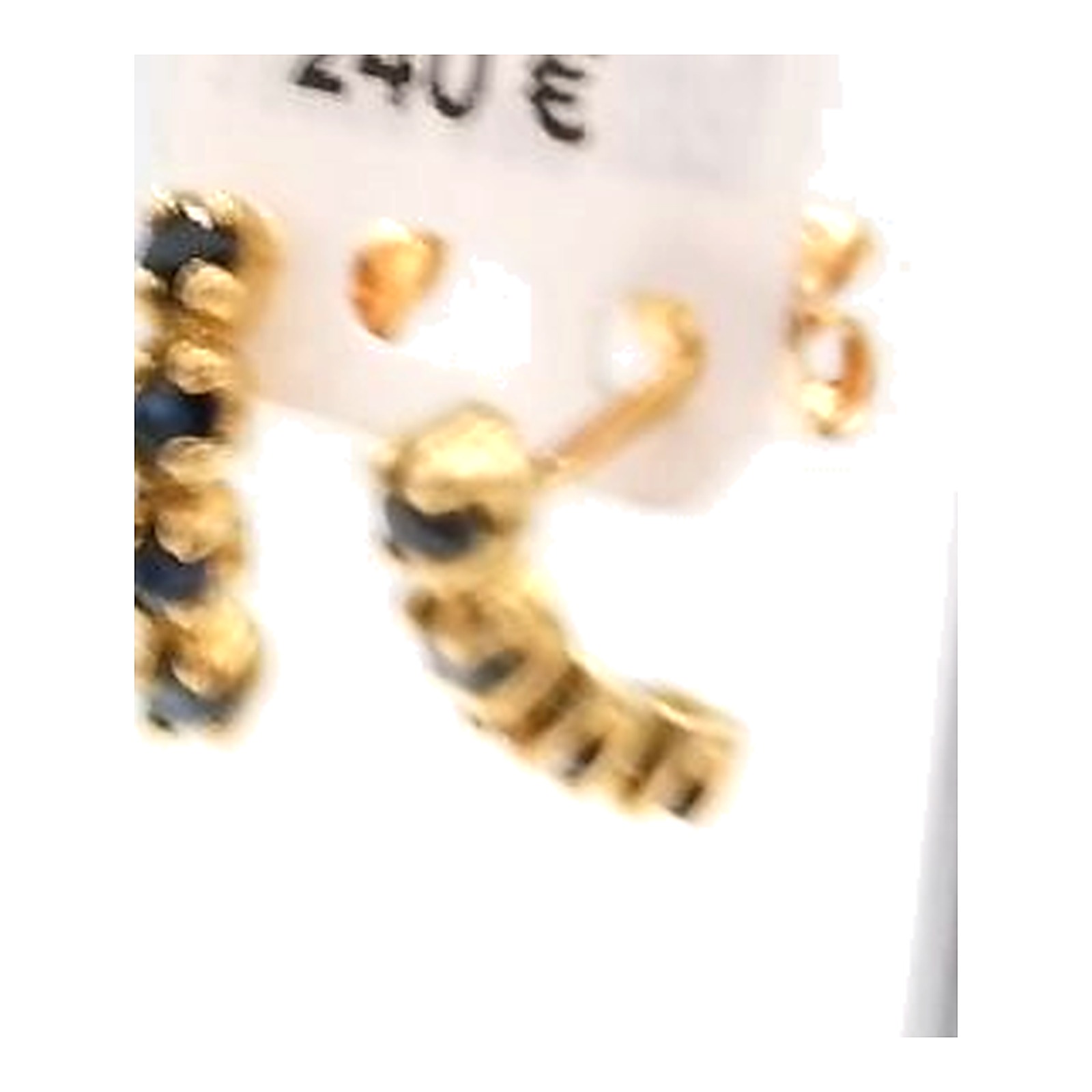 boucle d'oreilles saphir et or 18K — vue 5