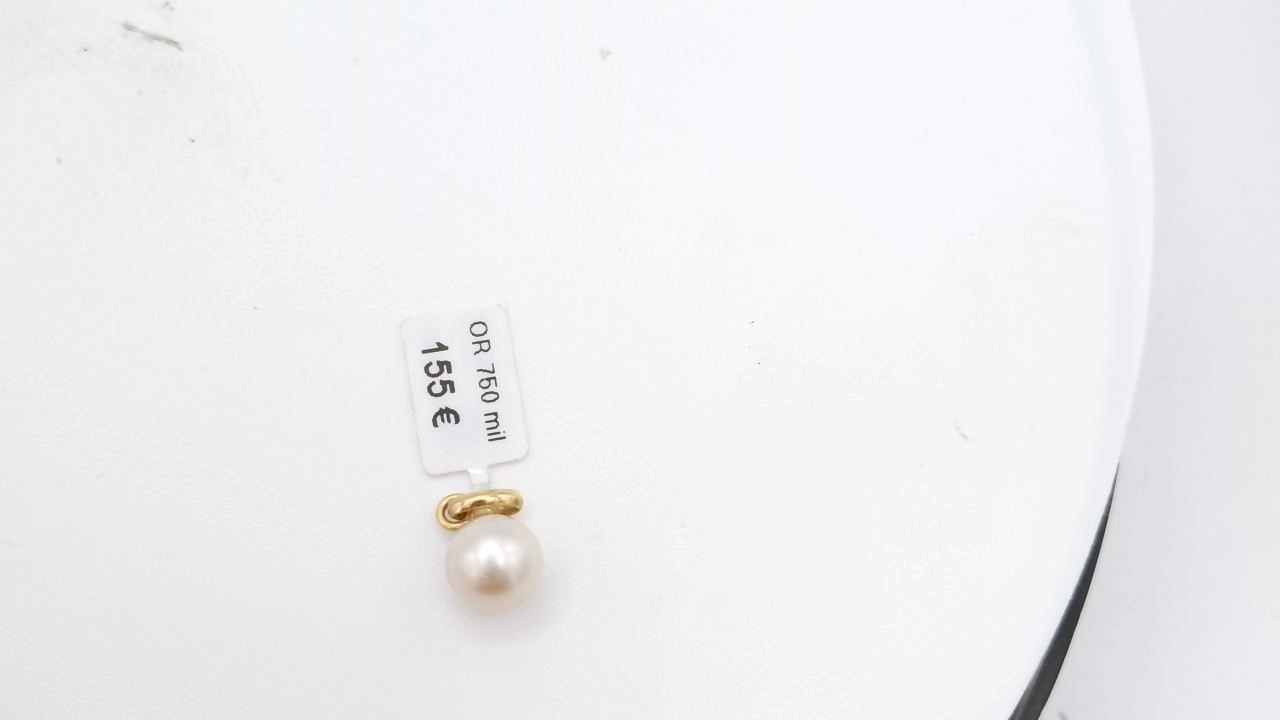 pendentif perle blanchez — vue 3