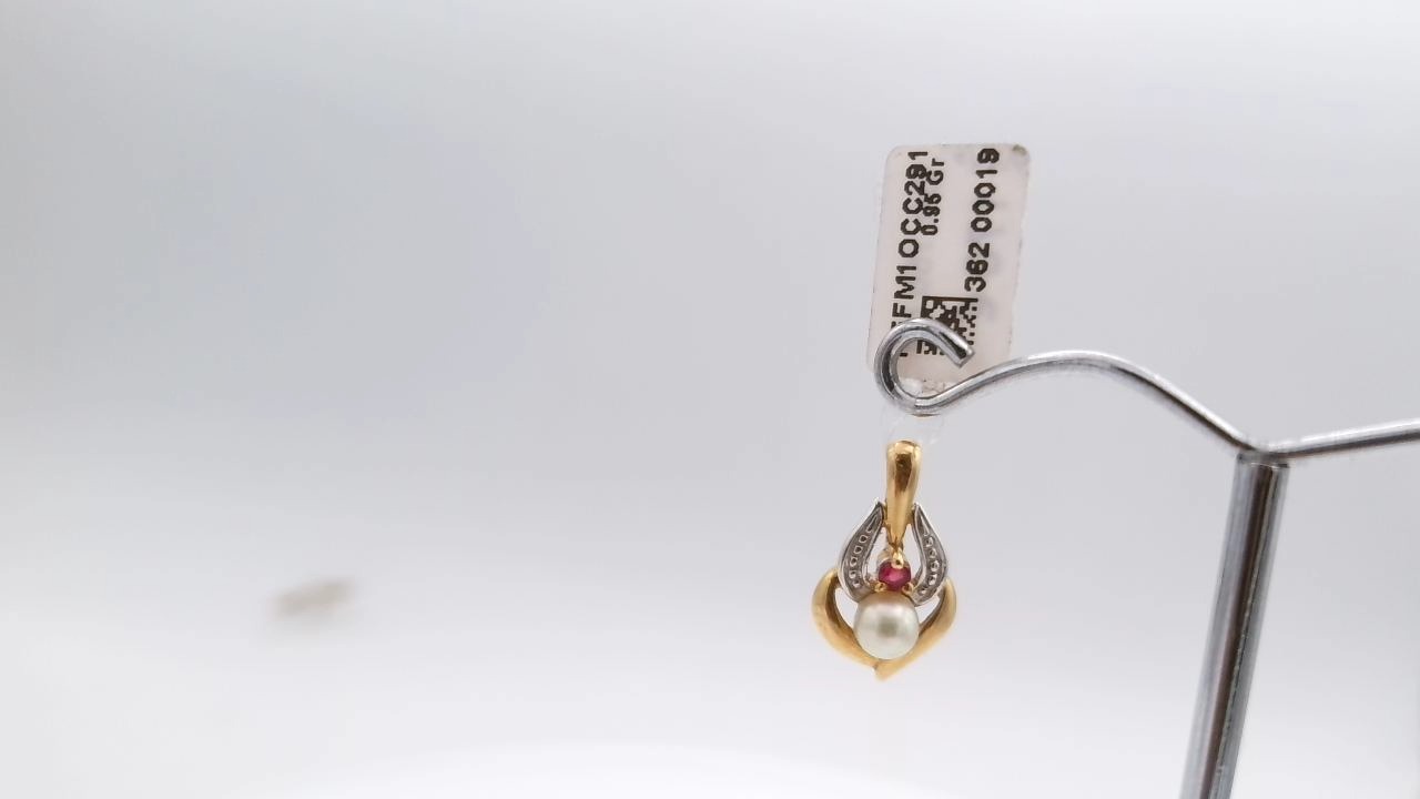 pendentif perle rubis — vue 5
