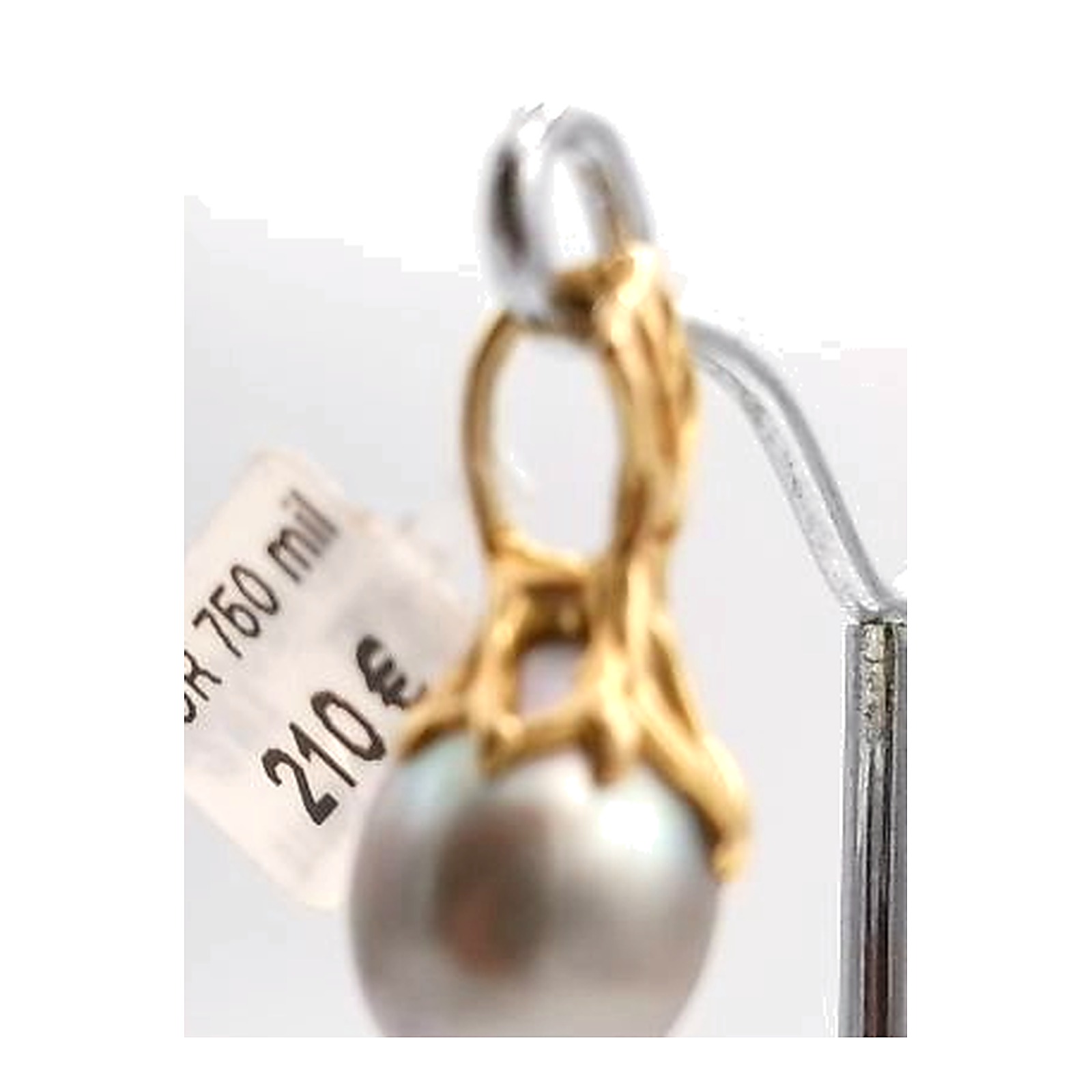 pendentif perle de noire tahity — vue 4