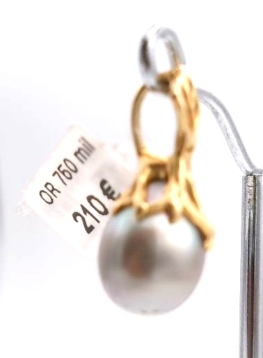 pendentif perle de noire tahity — vue 5
