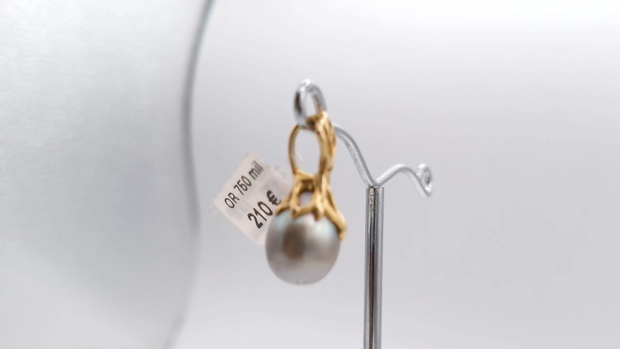 pendentif perle de noire tahity — vue 6