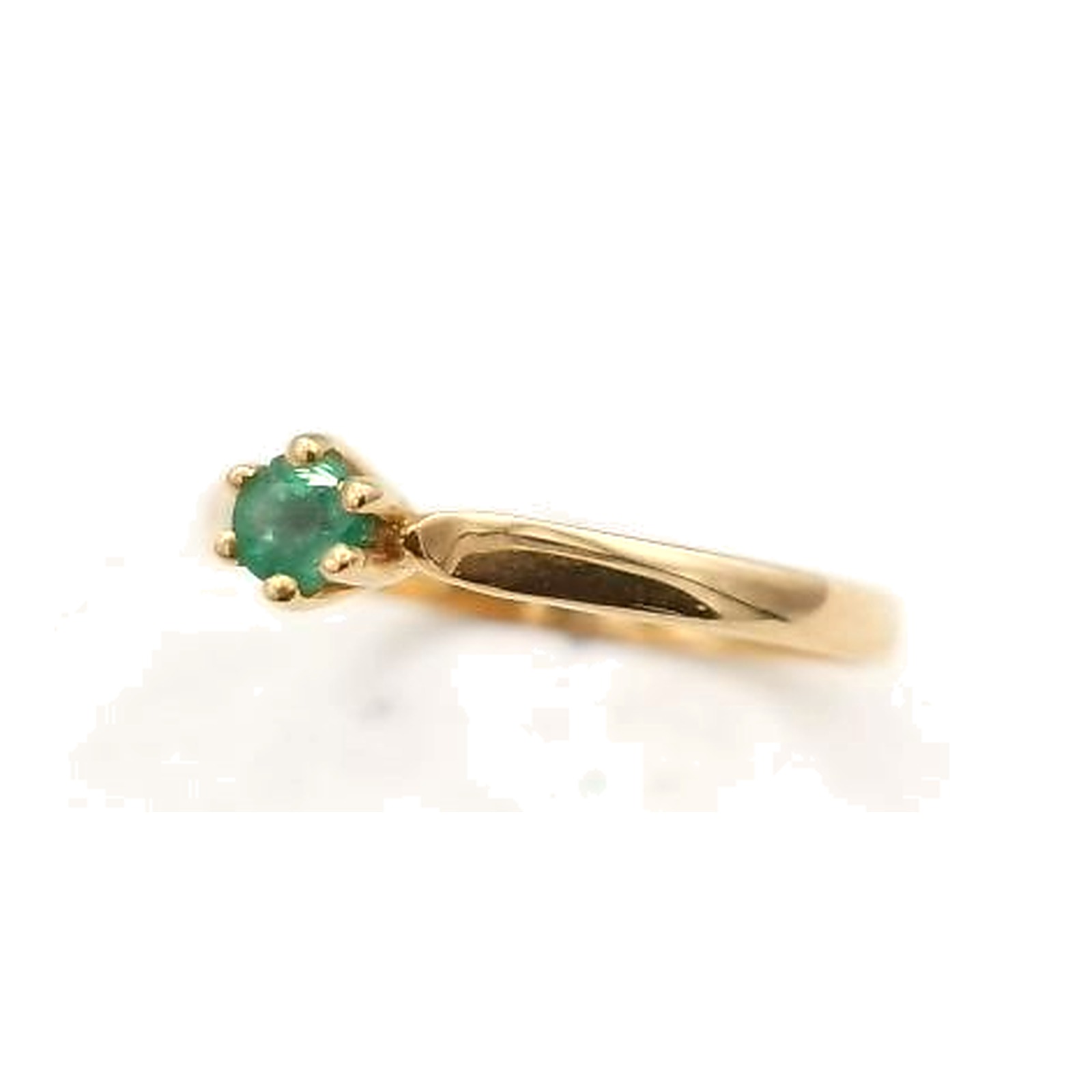 bague or jaune emeraude — vue 6