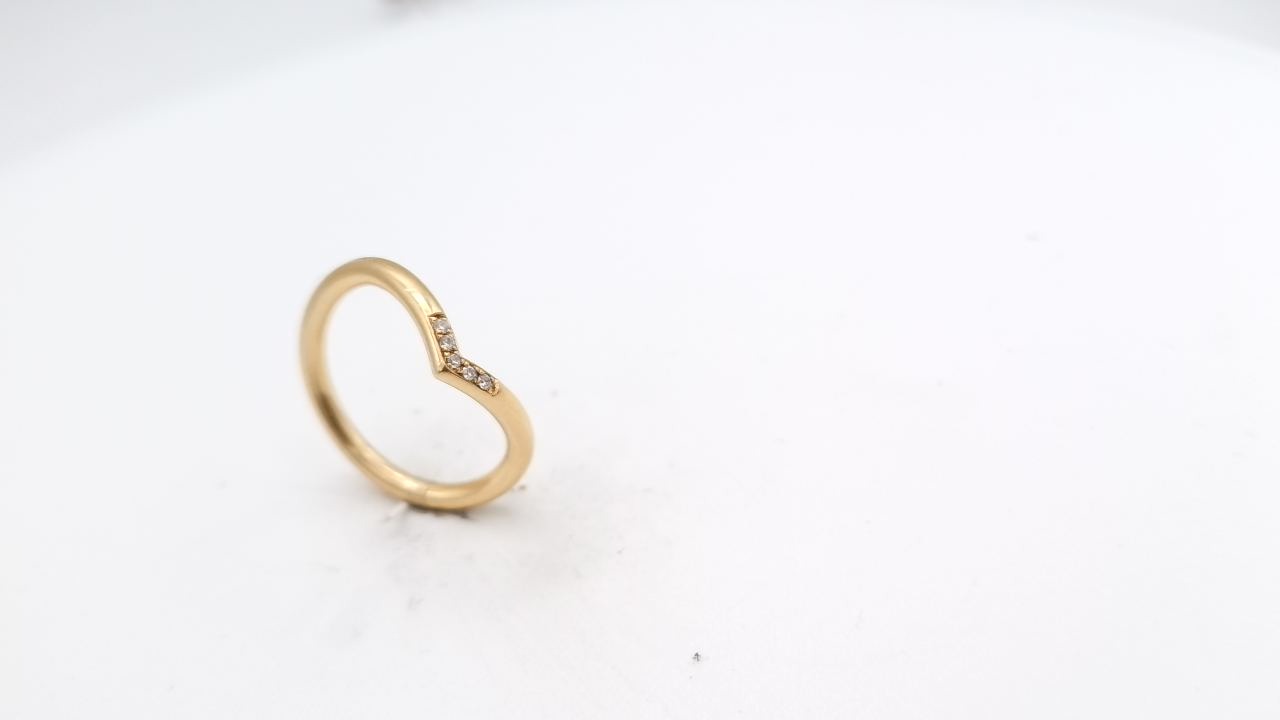 Bague or jaune 18K diamant