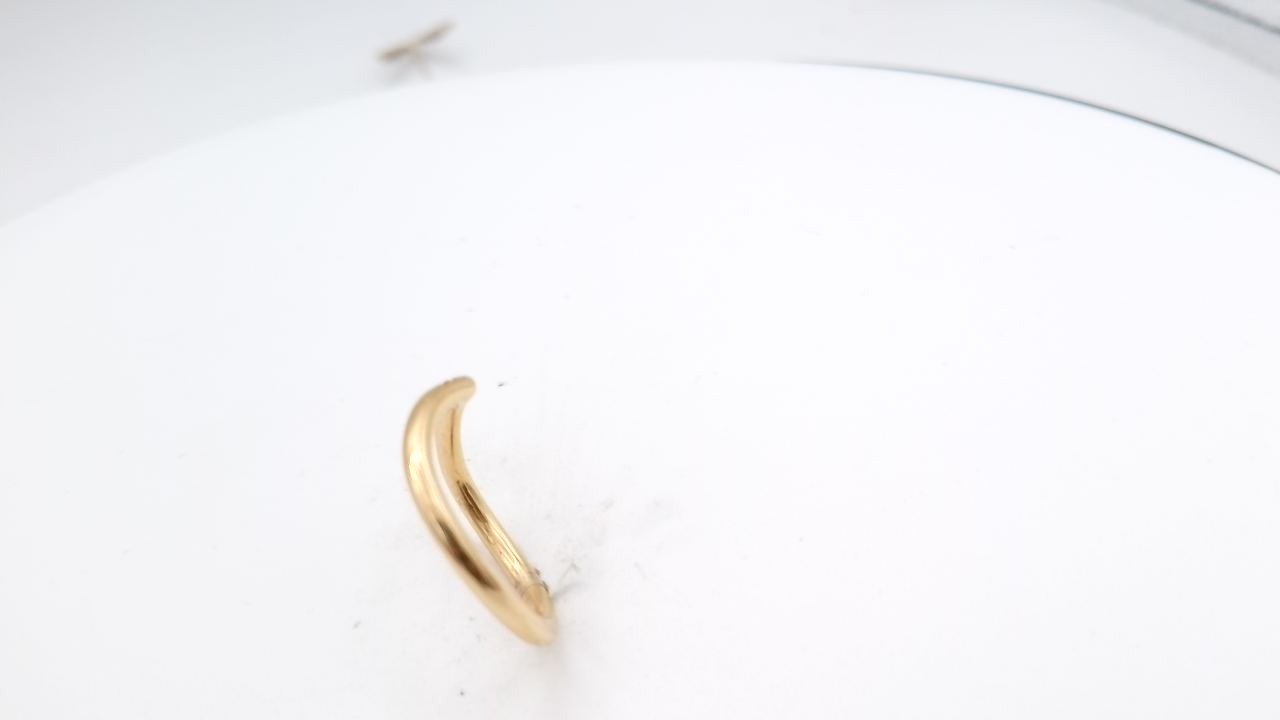 bague or jaune 18K diamant — vue 4