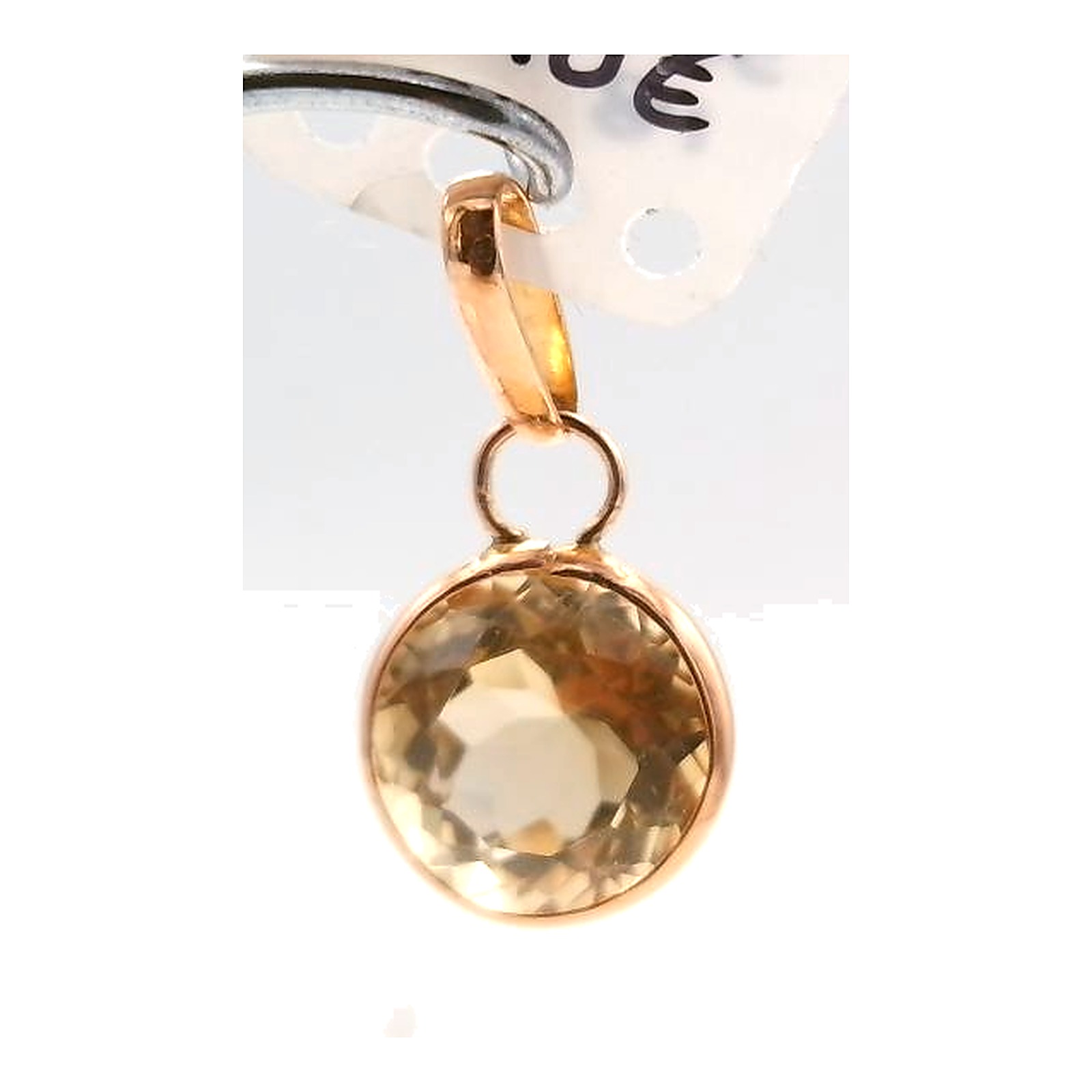 pendentif citrine style cocktail — vue 2