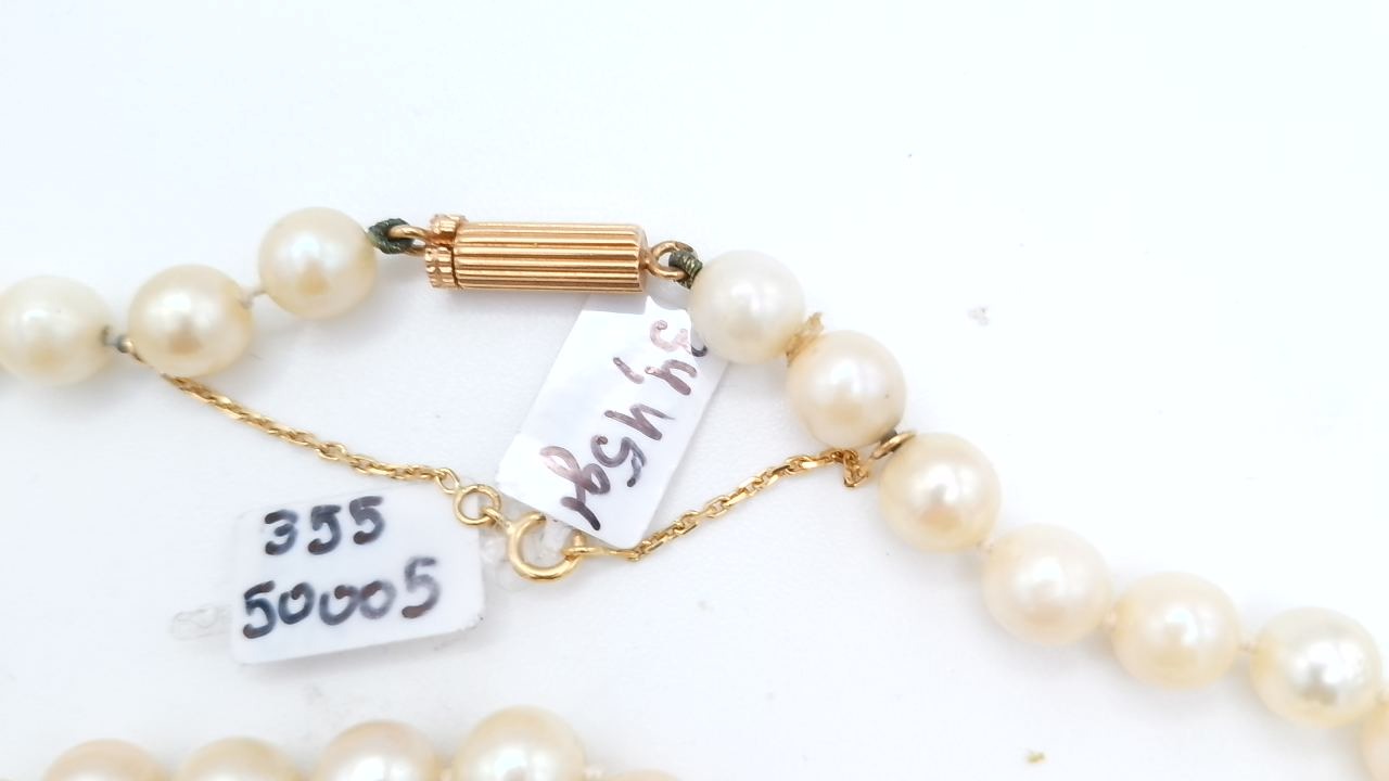 collier de perle blanche parfaite etat — vue 2