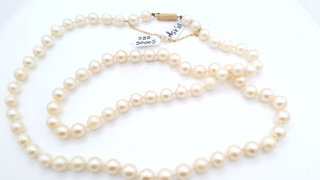 collier de perle blanche parfaite etat — vue 4