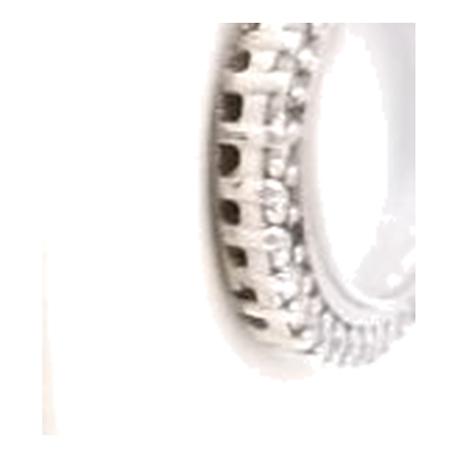 Collier et pendentif ovale art déco en or blanc et diamants 750 — vue 4