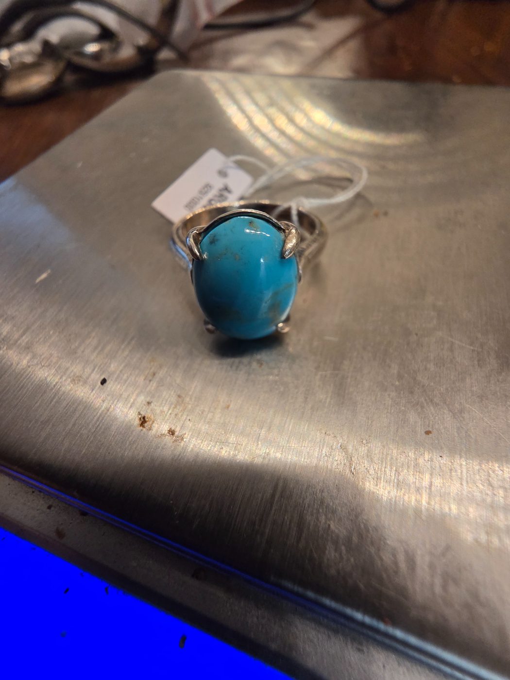 Bague turquoise argent 925 — vue 2