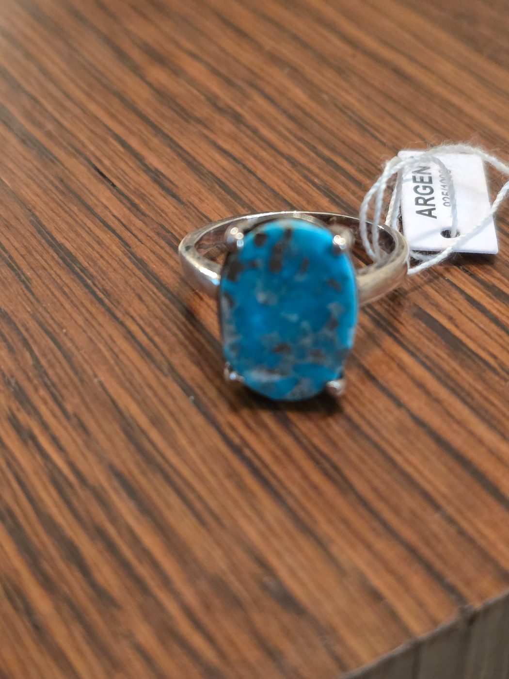 Bague turquoise argent 925 série griffe
