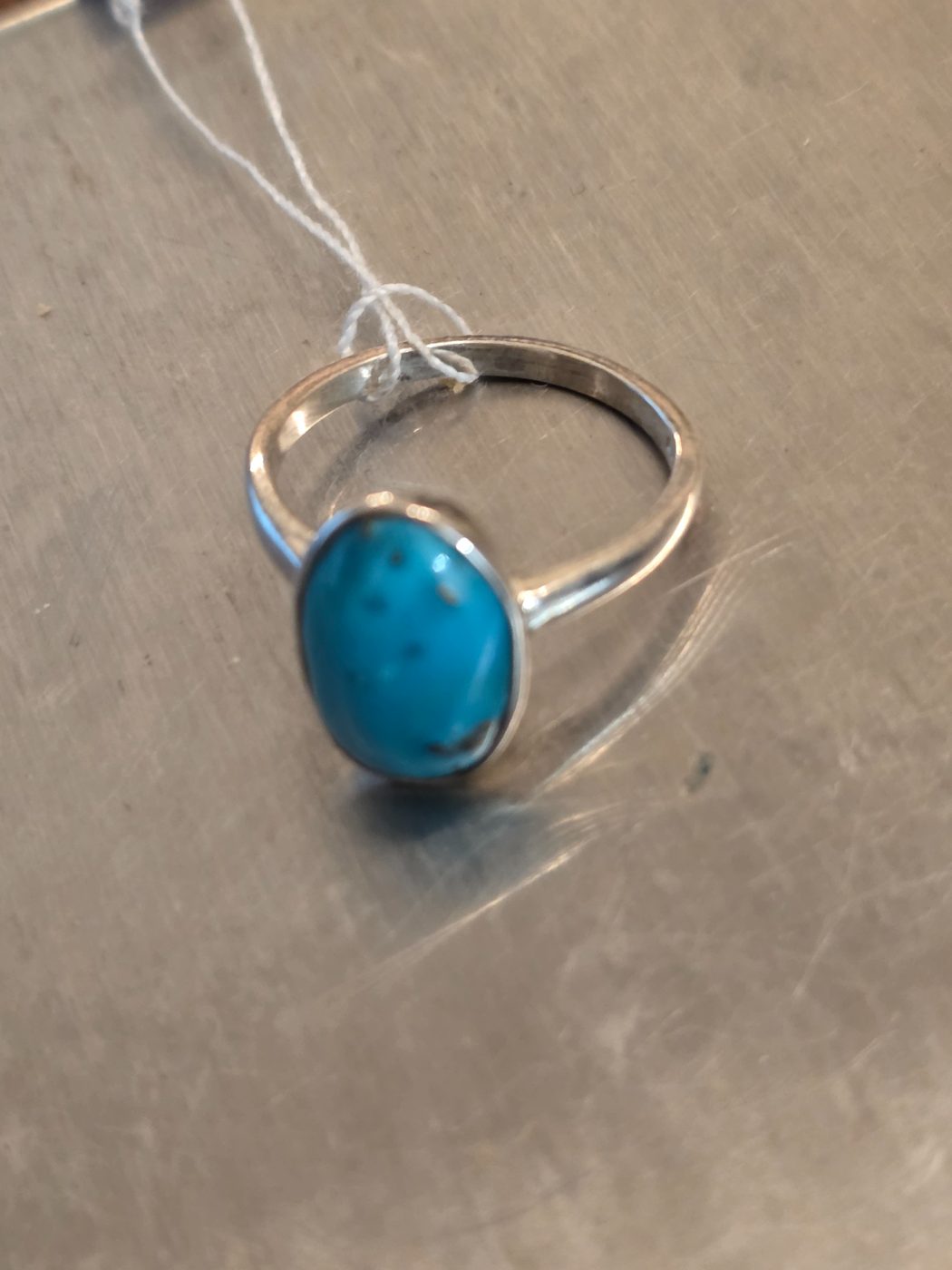 Bague turquoise argent 925 serticlo turquoise voilà — vue 2