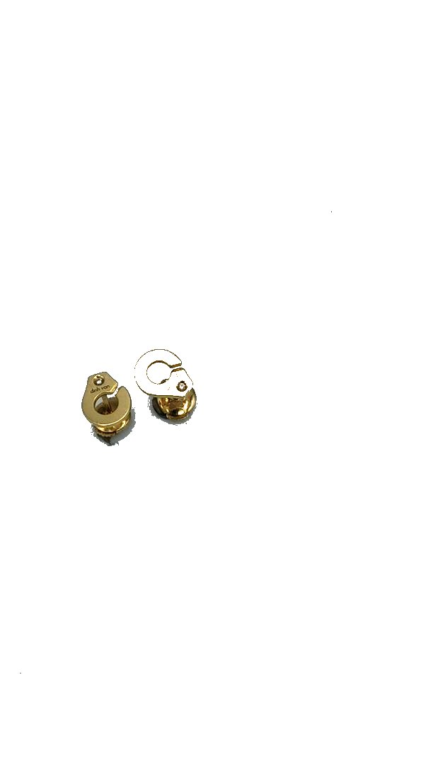 Boucles d'oreille DinVan en or blanc — vue 3