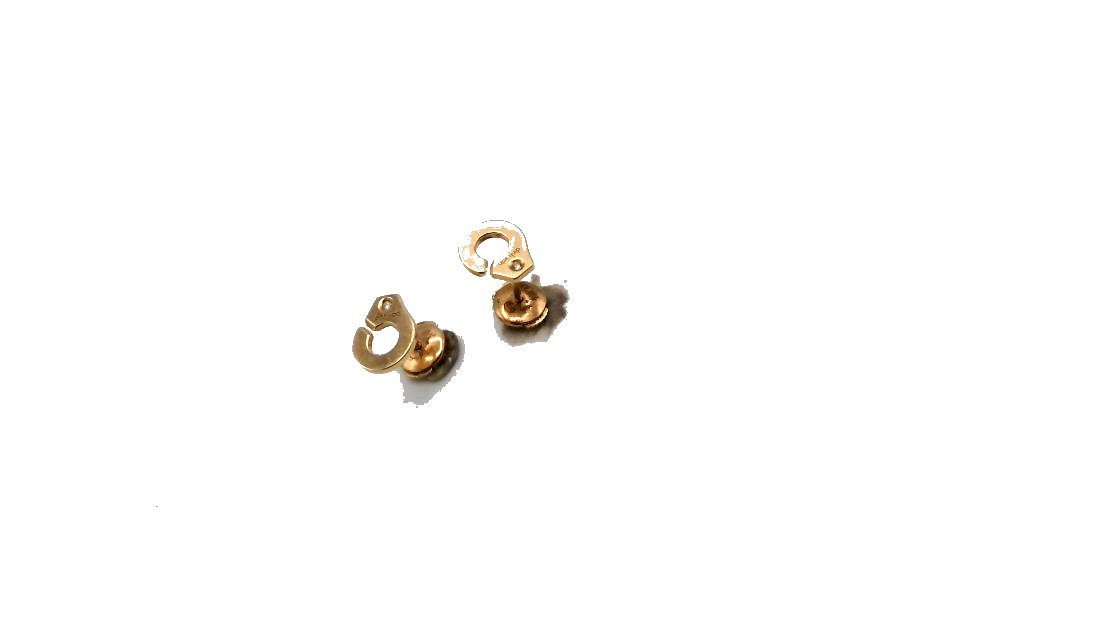 Boucles d'oreilles Din Vahn or j 750 et diamants