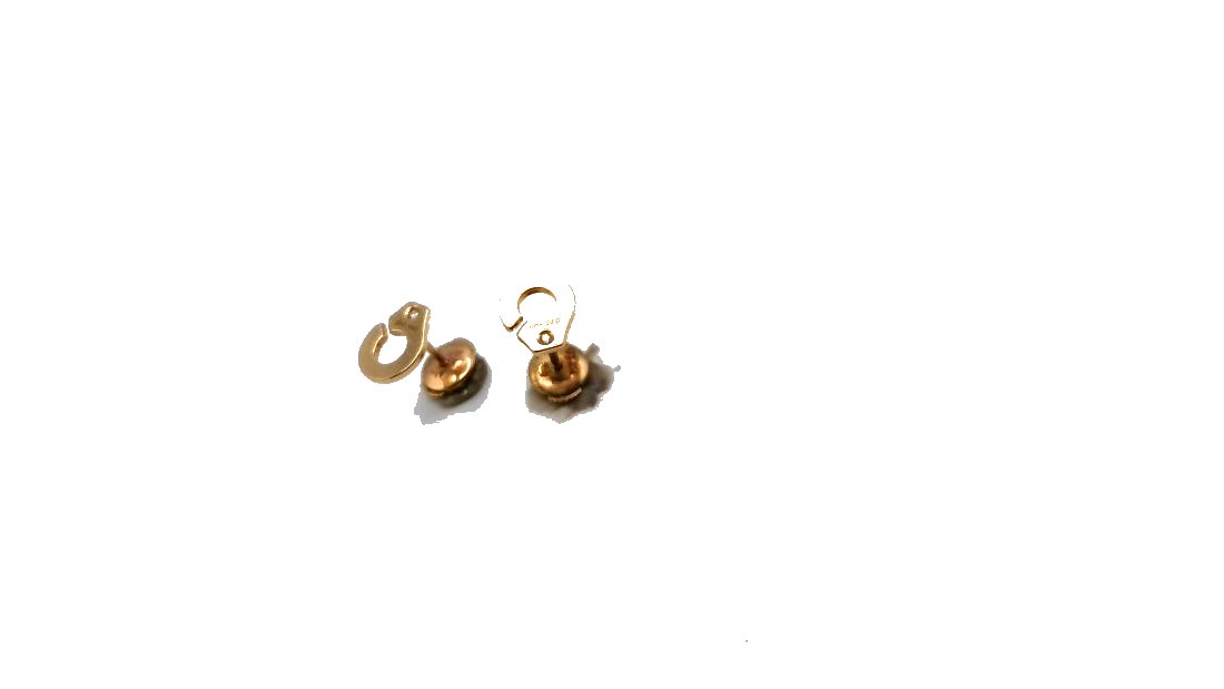 Boucles d'oreilles Din Vahn or j 750 et diamants — vue 4