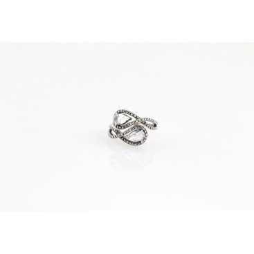 Bague en Argent 925 (Topaze blanche - Marcassites) — vue 2