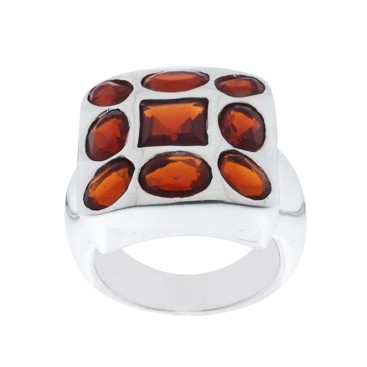 Bague en Argent 925 (Grenats)